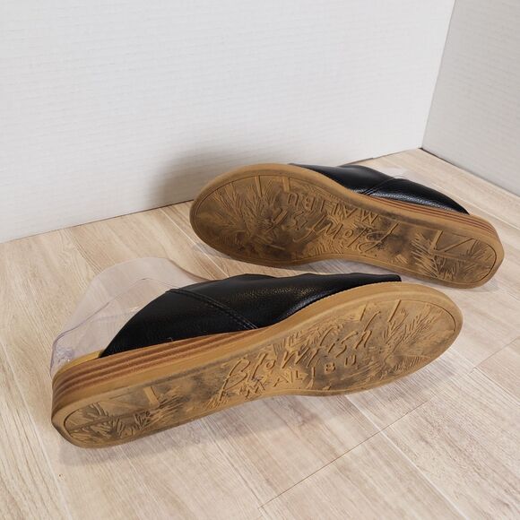 Blowfish Malibu Atlannah Black Slip-On Sandals Women’s Size 8.5 Ruched Comfort - Picture 6 of 8